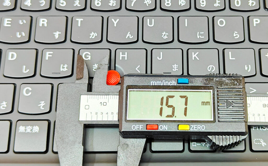 ThinkPad X1 Carbon Gen 11のキー幅